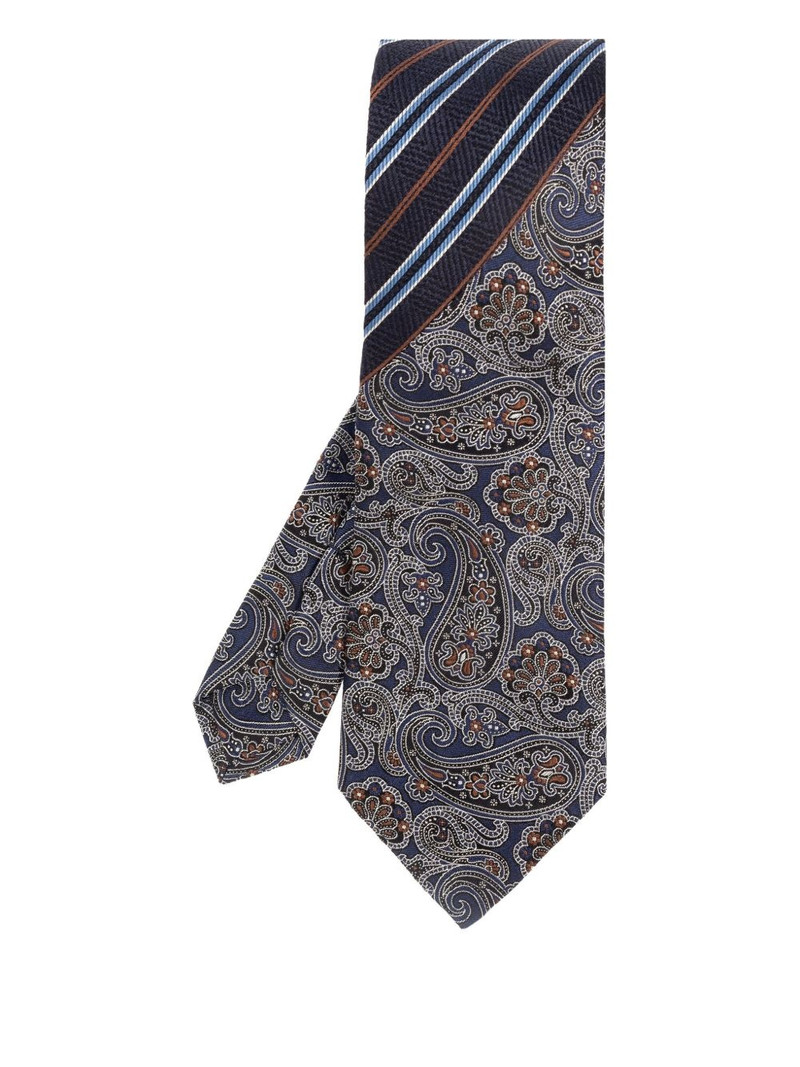 paisley-pattern silk tie 1