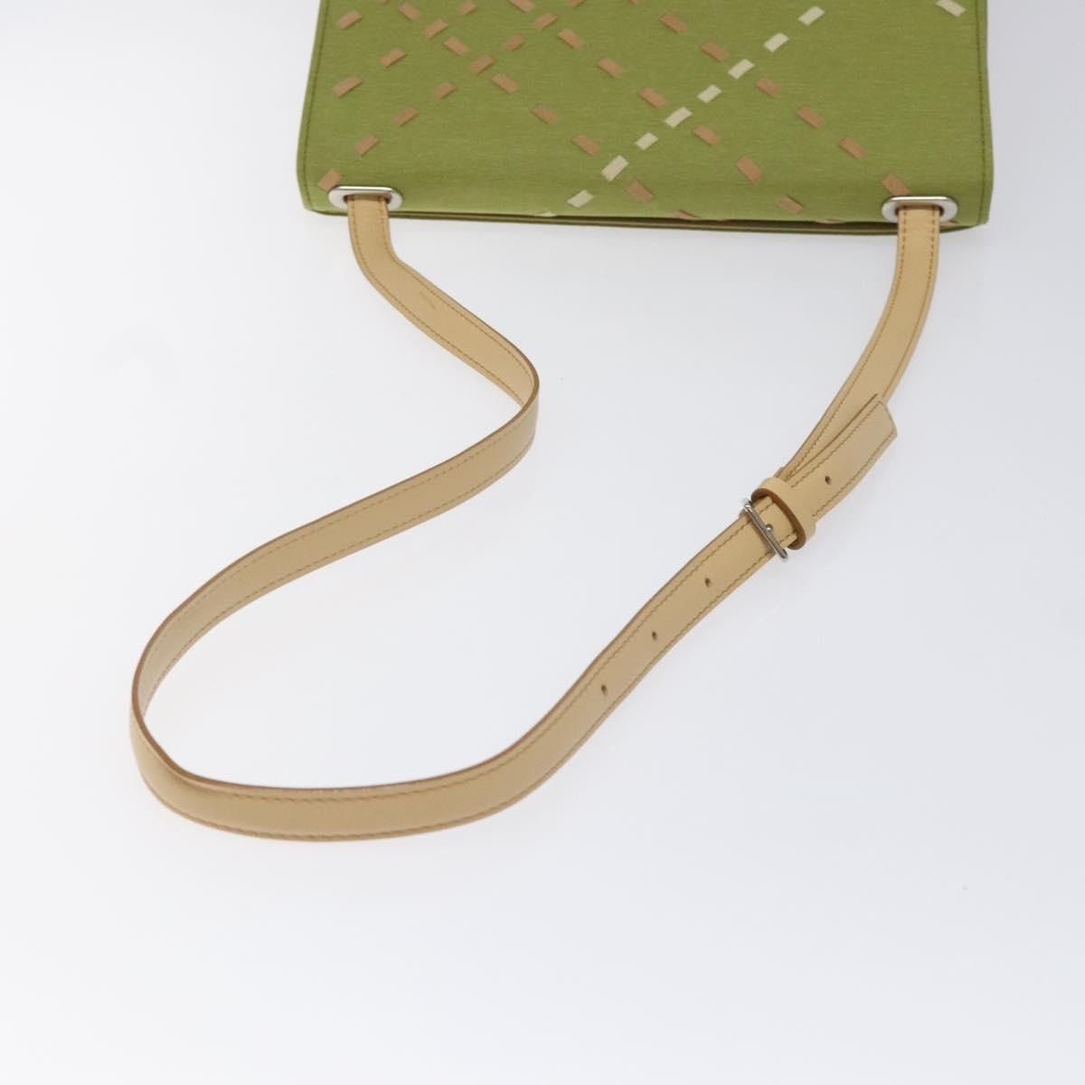 Burberry Nova Check Shoulder Bag Canvas Green - 7