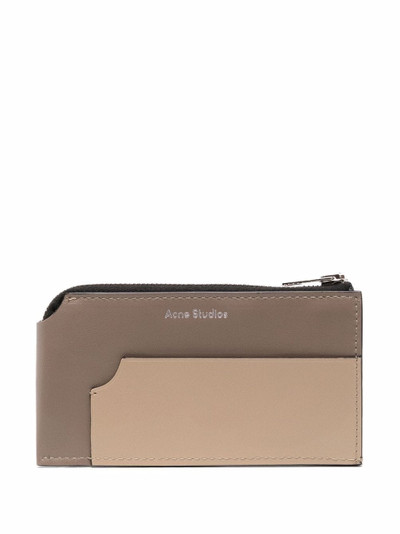 Acne Studios logo-embossed leather wallet outlook