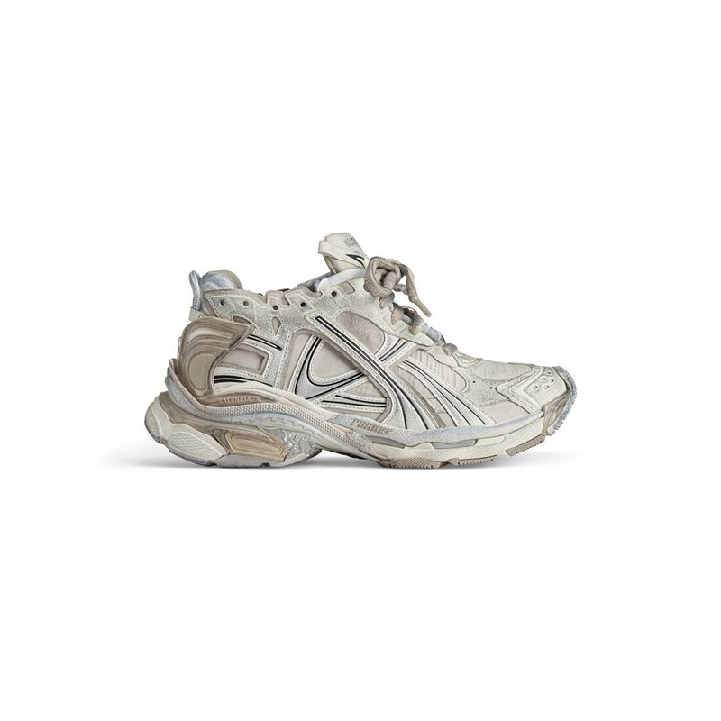 Men's Runner Sneaker in Beige - 1
