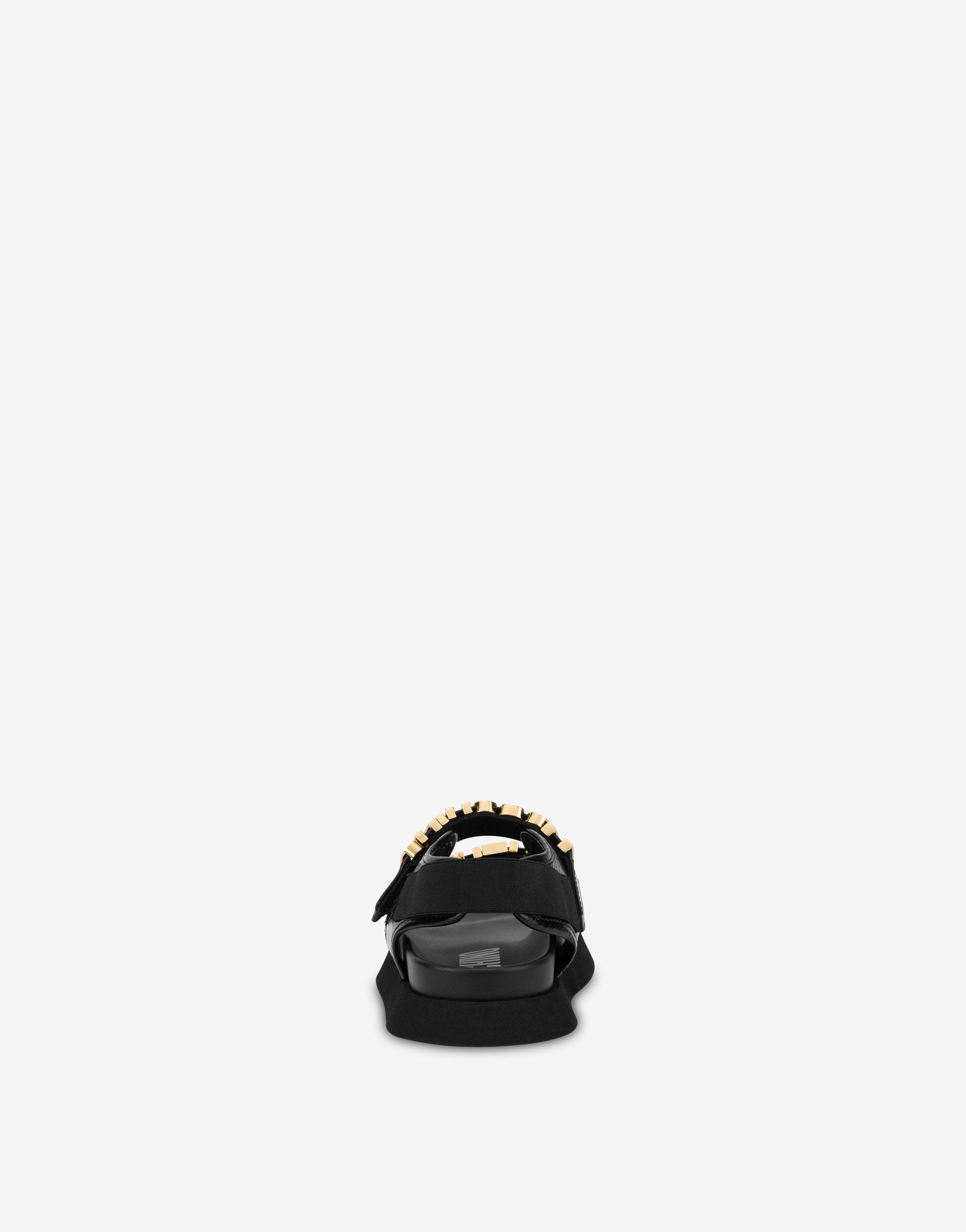 CALFSKIN MOSCHINO COUTURE MILANO SANDALS - 3