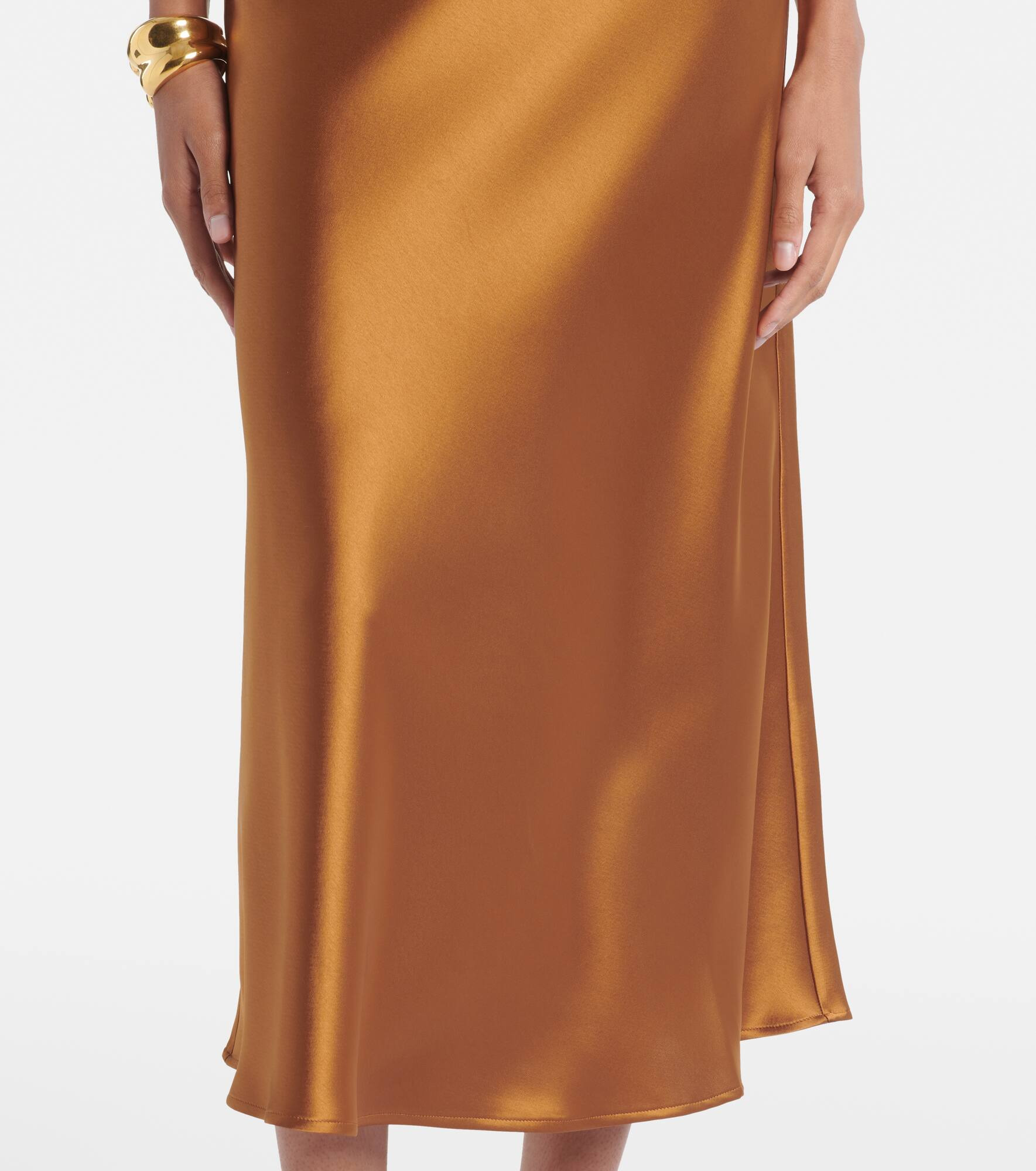 Valletta satin slip skirt - 5
