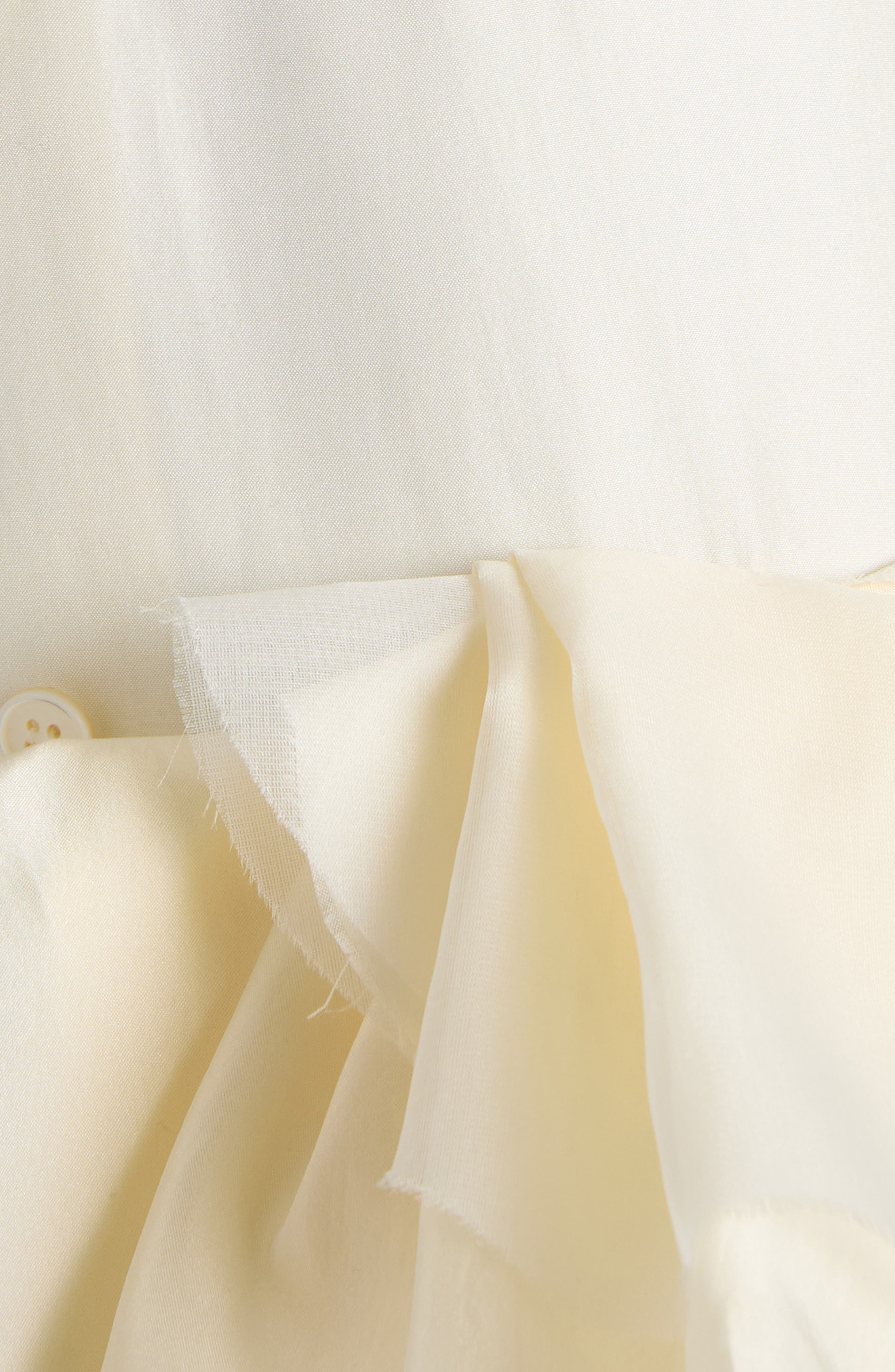 McQueen Ruffle Silk Halter Top in Ivory at Nordstrom - 6