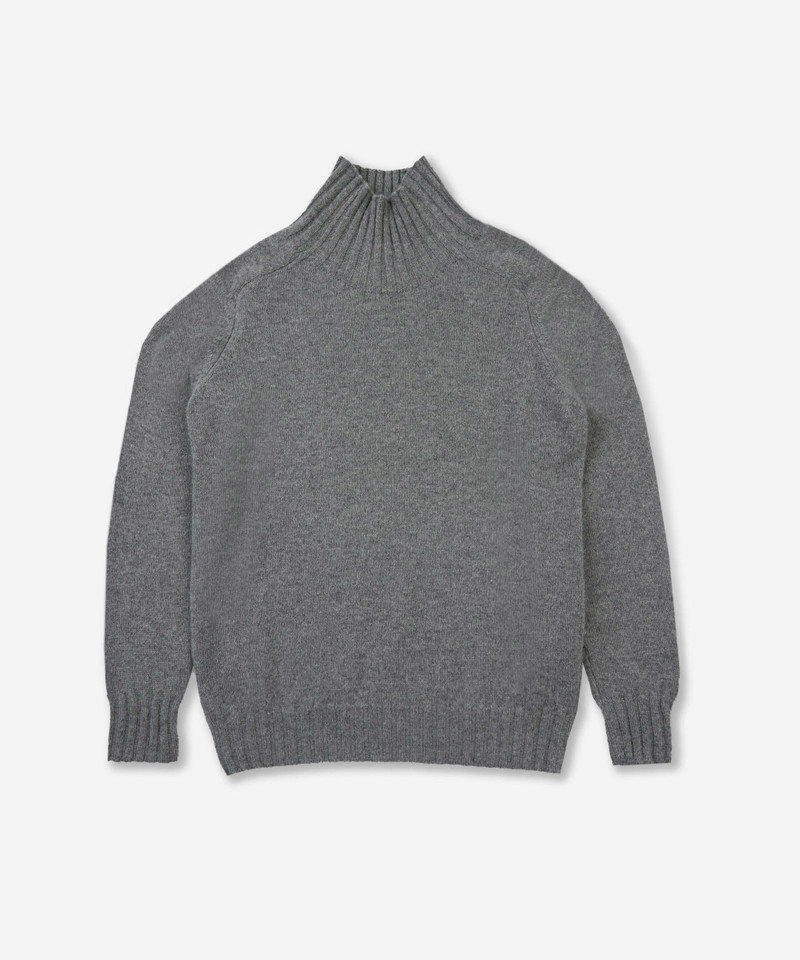 Wool and Angora mock neck sweater 1