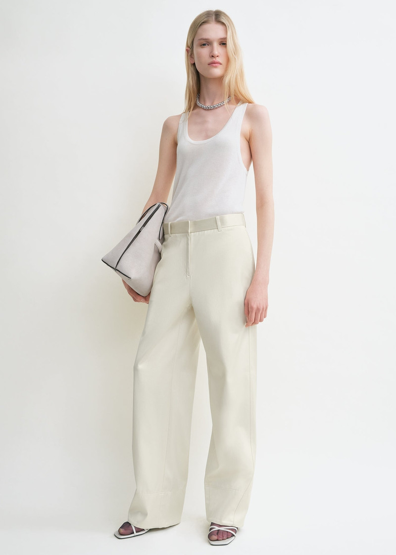 Totême Twisted seam trousers ecru outlook