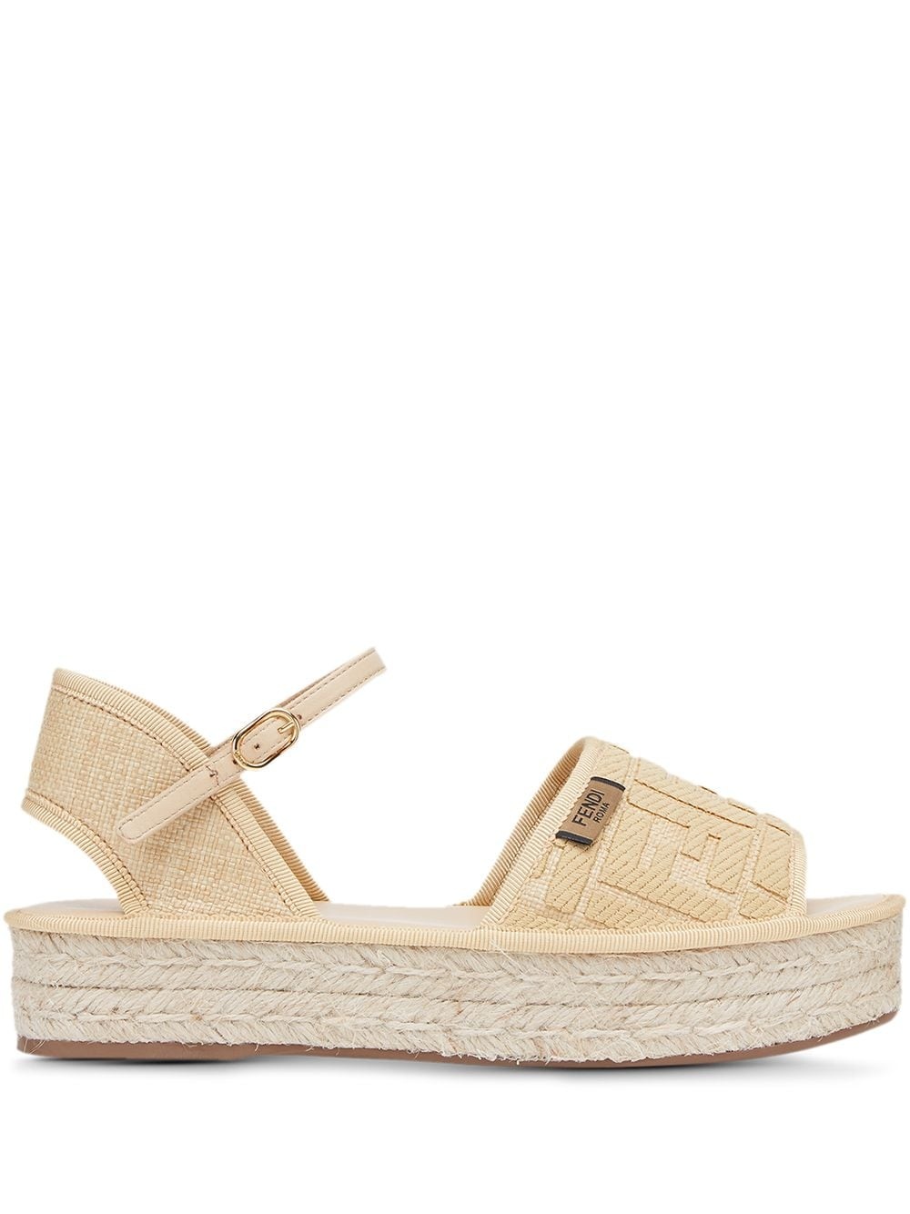 platform espadrille sandals - 1