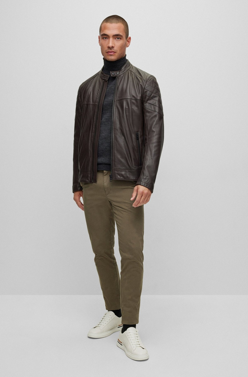 BOSS SLIM-FIT ROLL-NECK SWEATER IN MERCERIZED VIRGIN WOOL outlook