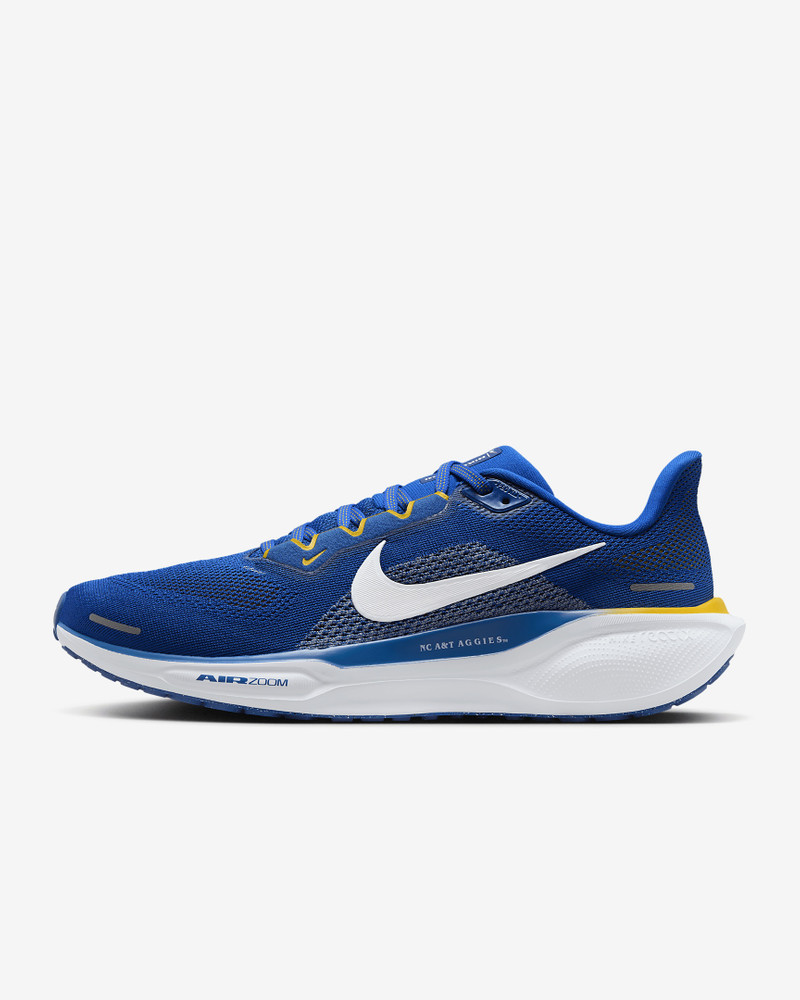 North Carolina A&T Pegasus 41 Men's Nike College Road Running Shoes - 1