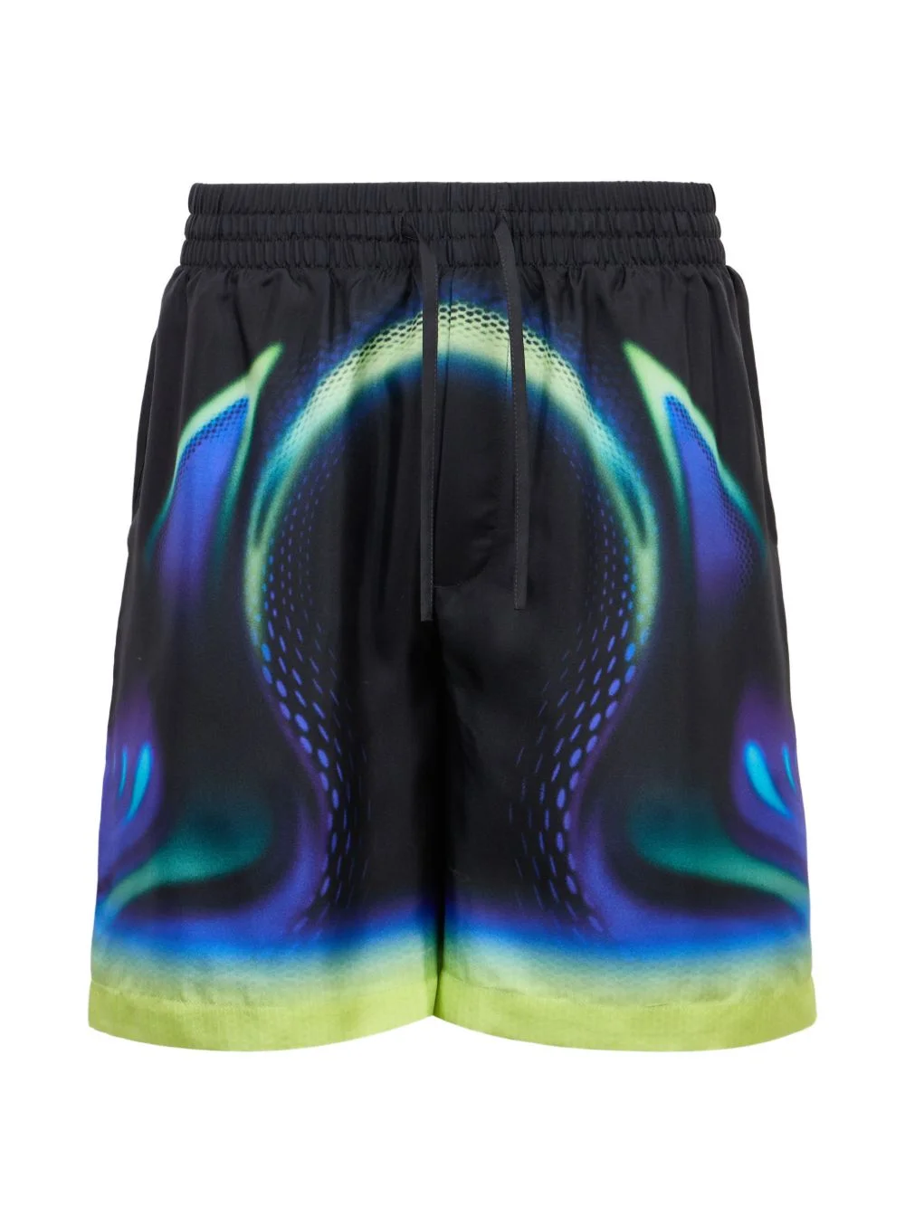 drawstring-waist print shorts - 1