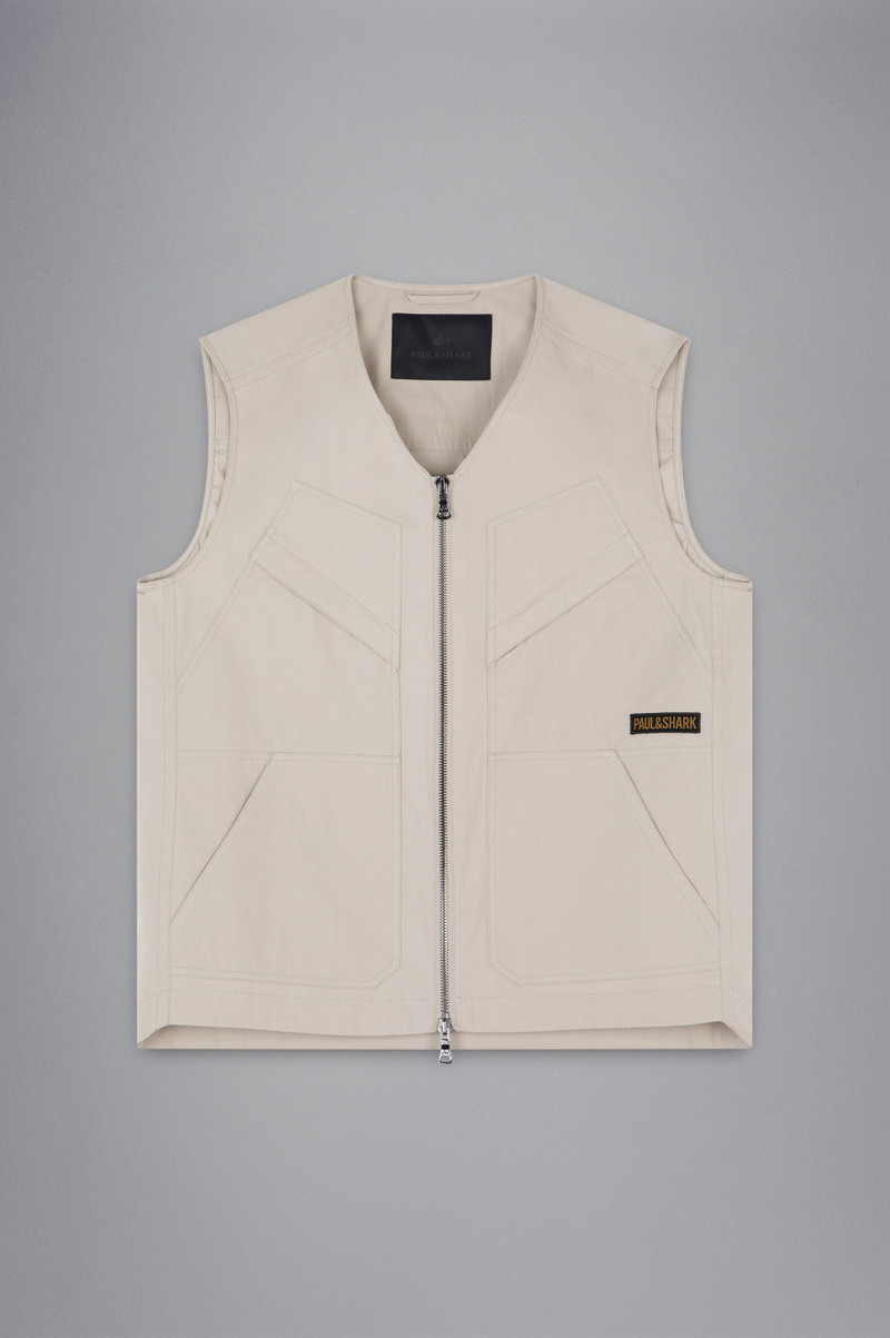 TECHNICAL COTTON GILET 1