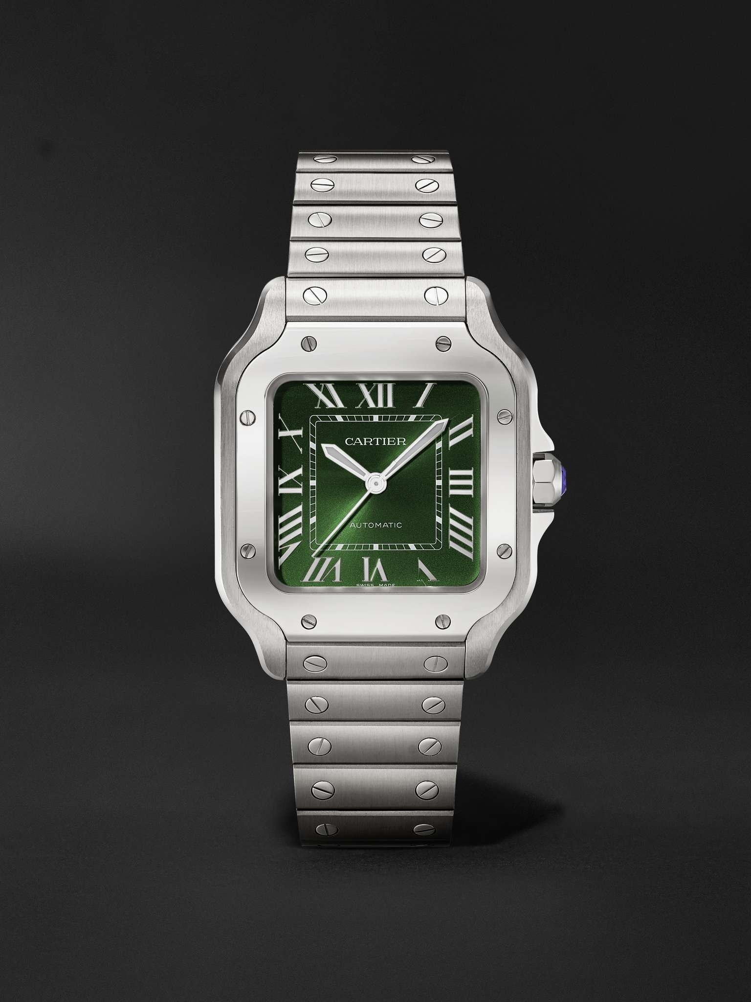 Santos de Cartier Automatic 35.1mm Interchangeable Stainless Steel and Alligator Watch, Ref. No. CRW - 1