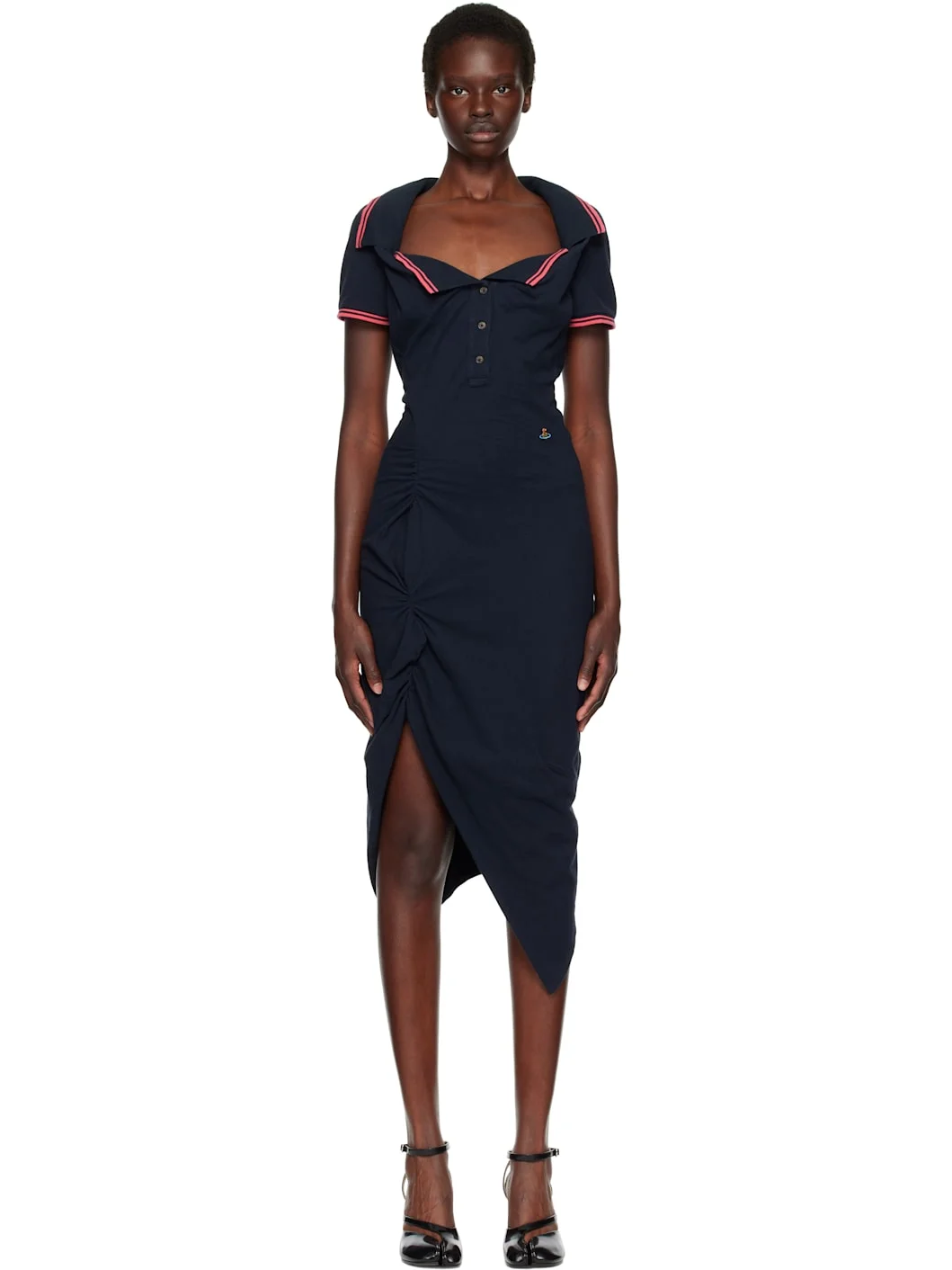 Black Long Monday Pulling Midi Dress - 1