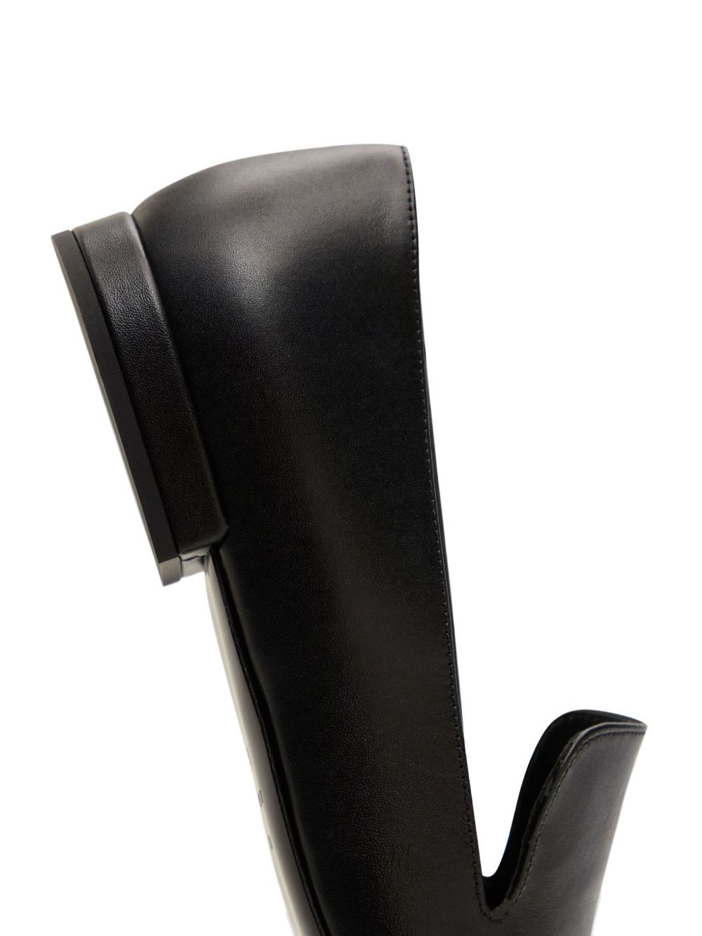 Carole Lds leather square-toe loafers - 4