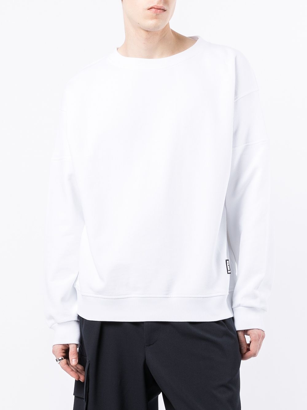 logo-patch sweatshirt - 4