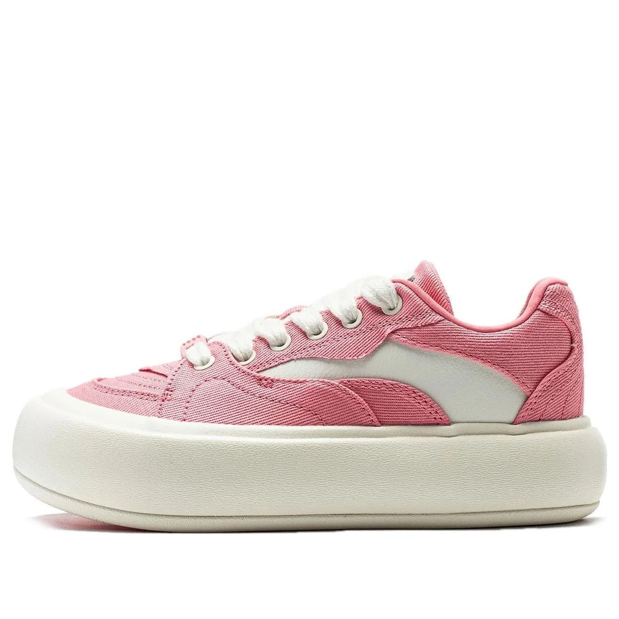 (WMNS) Li-Ning Platform Skate Shoes 'Pink White' AZGT026-9 - 1