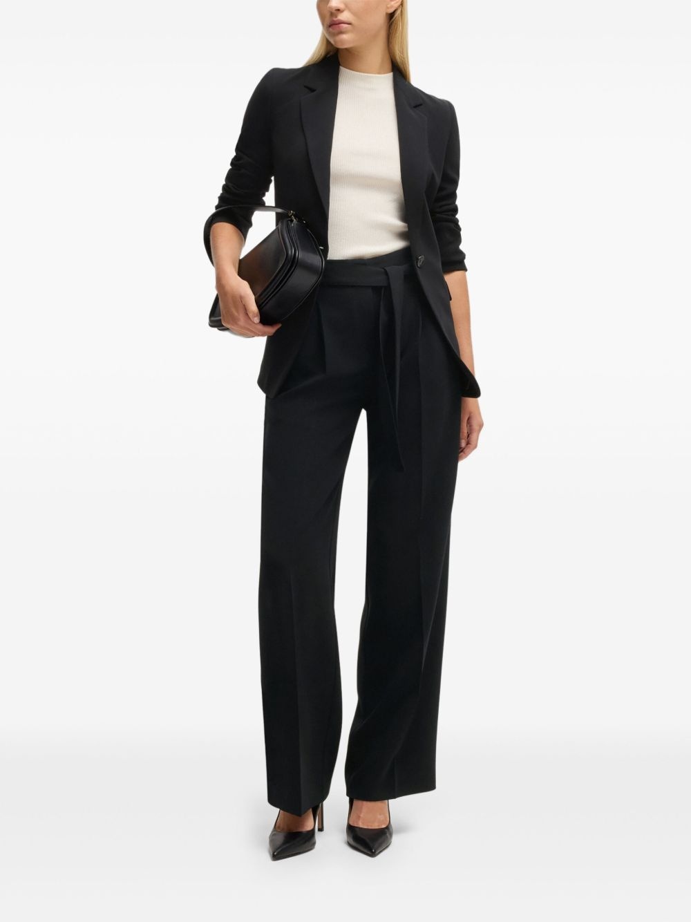 creased tailored trousers - 2