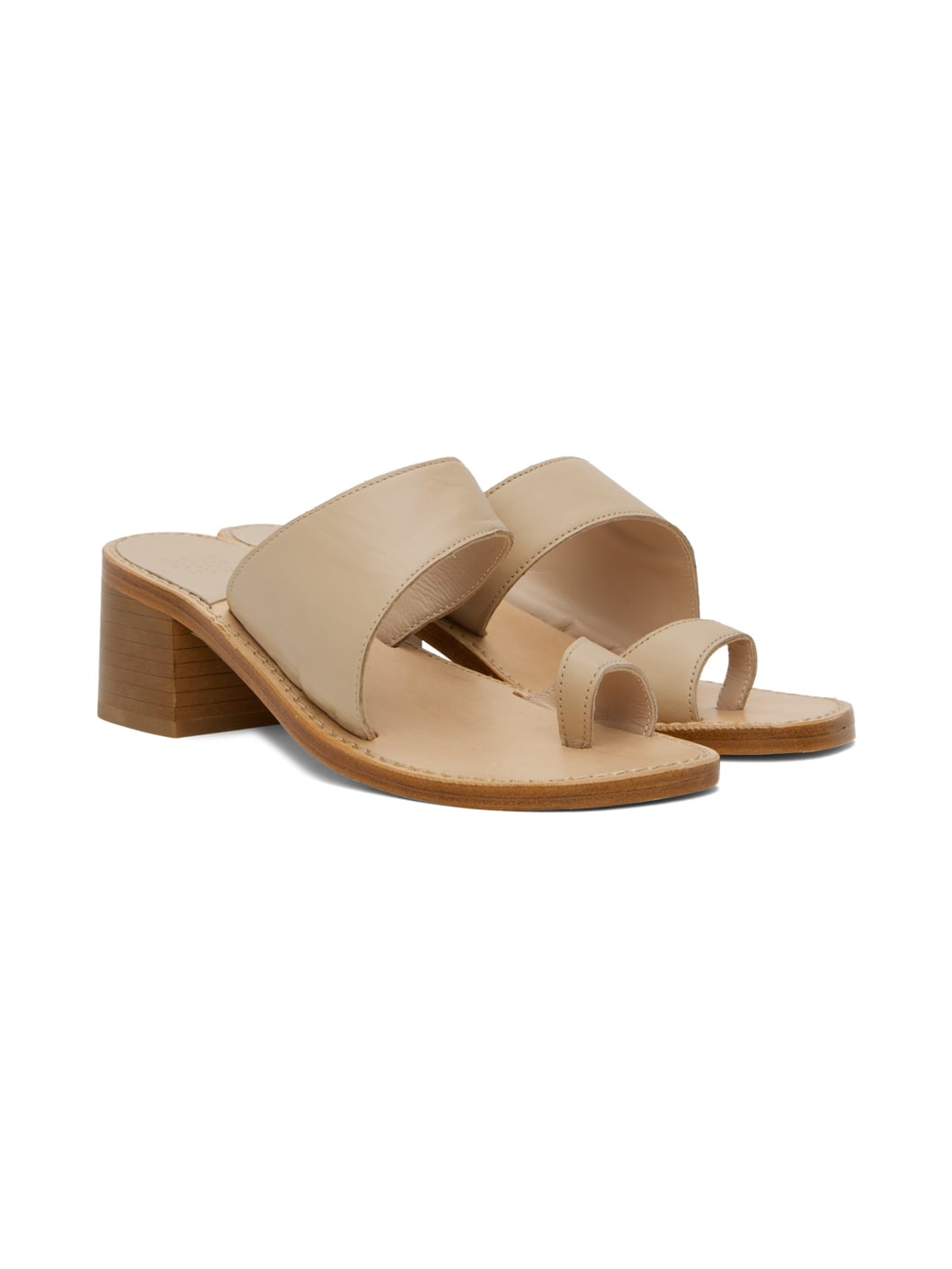 Beige Ricarda Heeled Sandals - 4