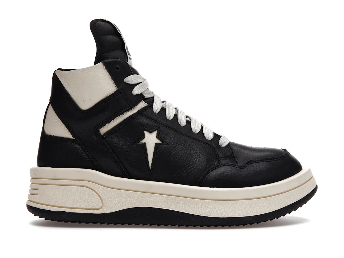 Converse TURBOWPN Mid Rick Owens DRKSHDW Black Cloud Cream - 1