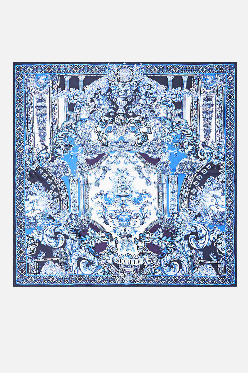 CAMILLA PRINTED SILK TWILL SQUARE SCARF outlook