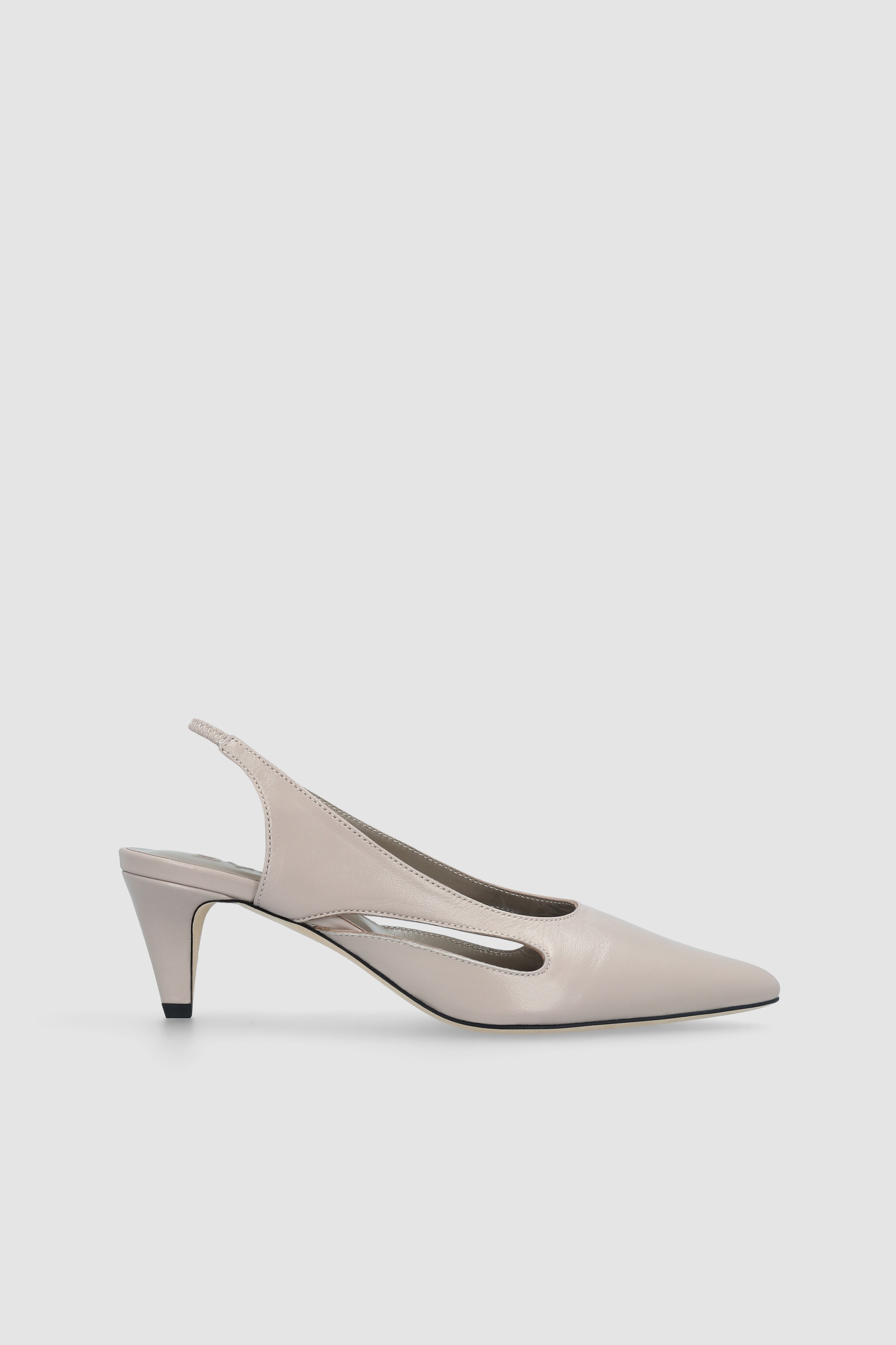 RUNA FOSSIL GLOSSED NAPPA LEATHER SLINGBACK PUMP - 1