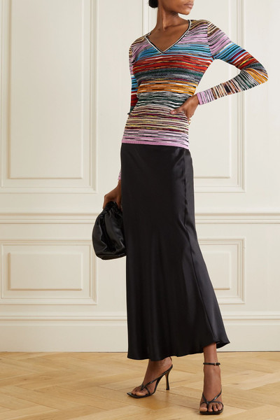 Missoni Striped space-dyed crochet-knit top  outlook