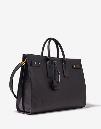 SAINT LAURENT Black Leather Thin Large Bag outlook