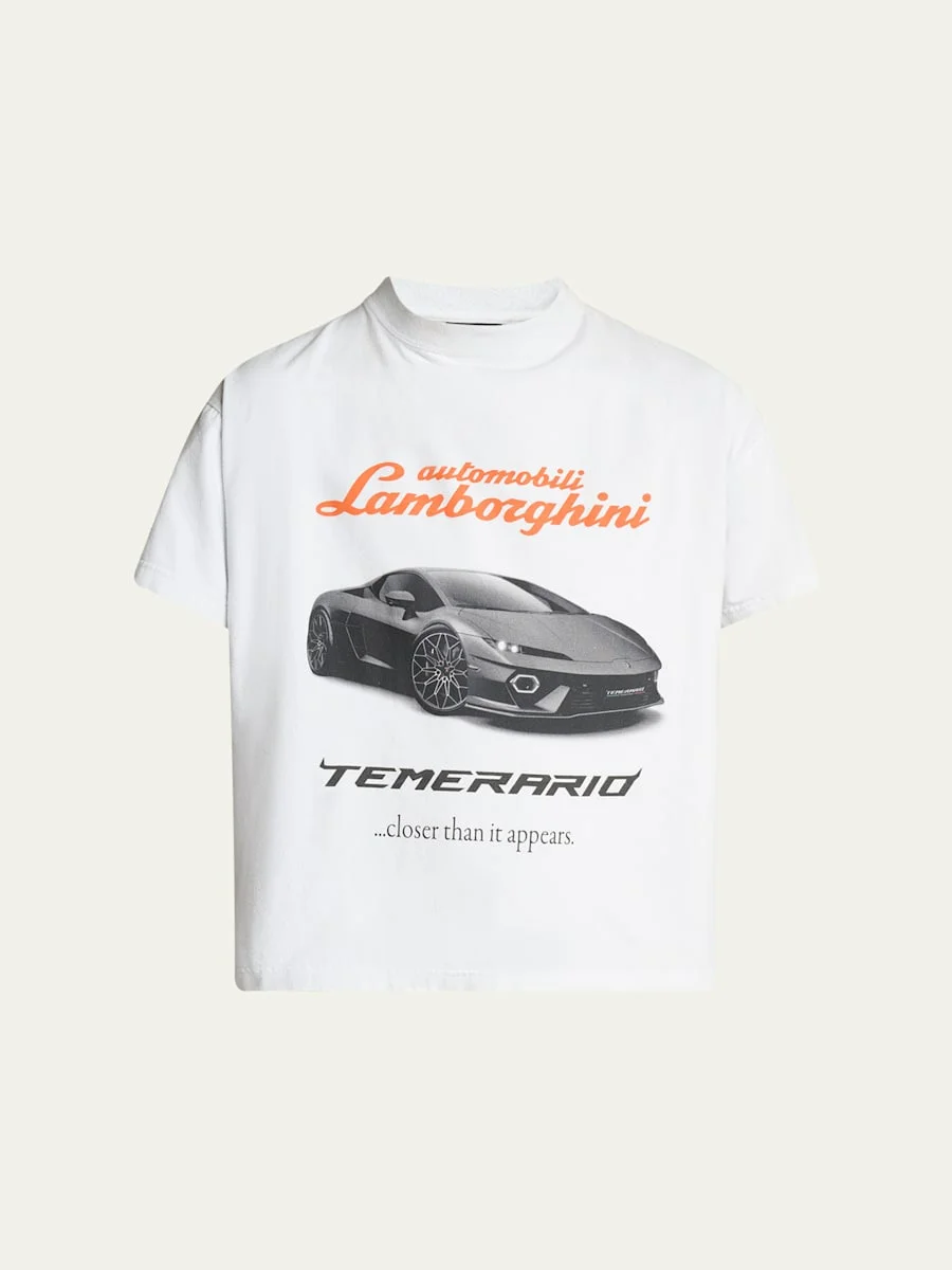 Men's Balenciaga x Automobili Lamborghini Retro T-Shirt - 1