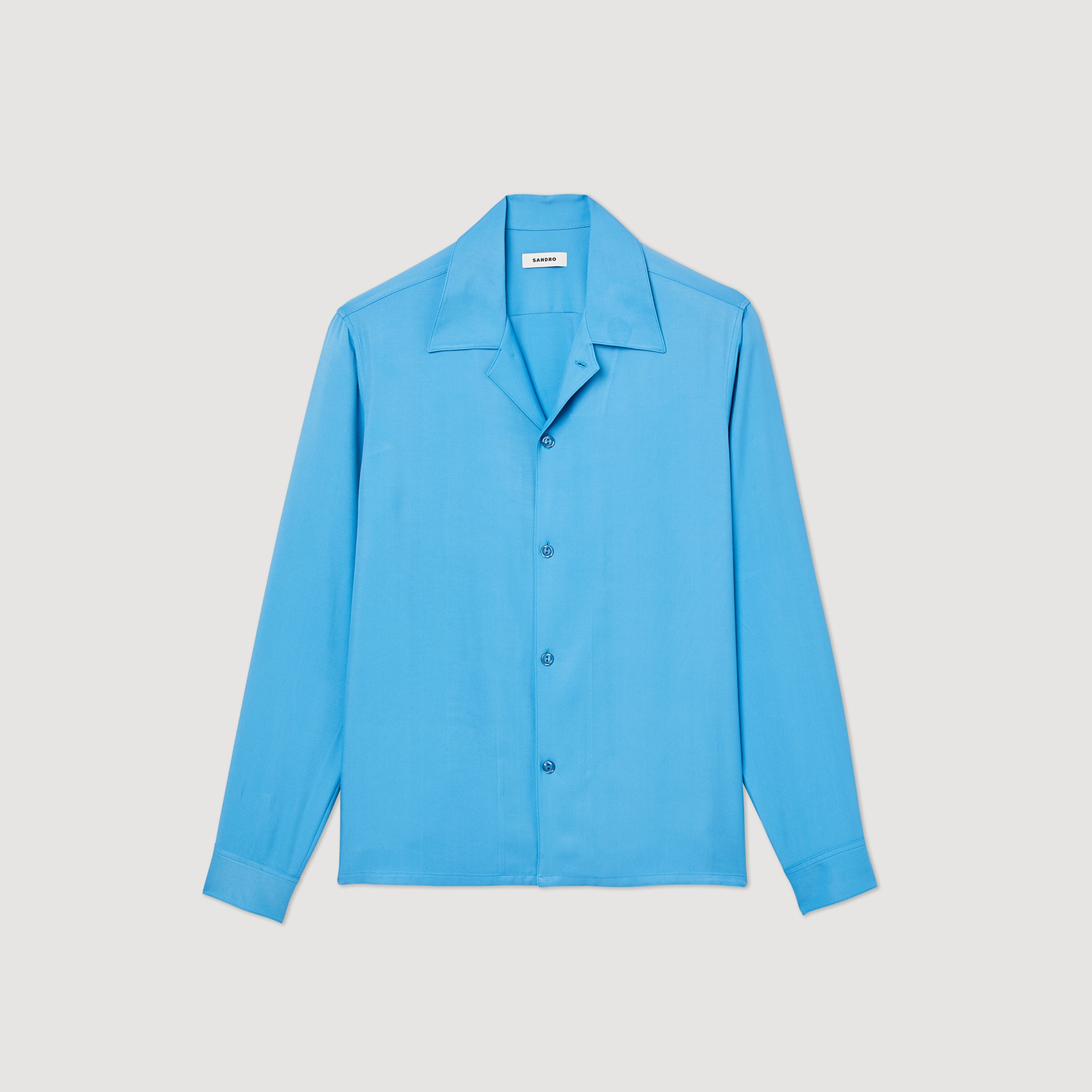 Floaty shirt with spread collar - 1