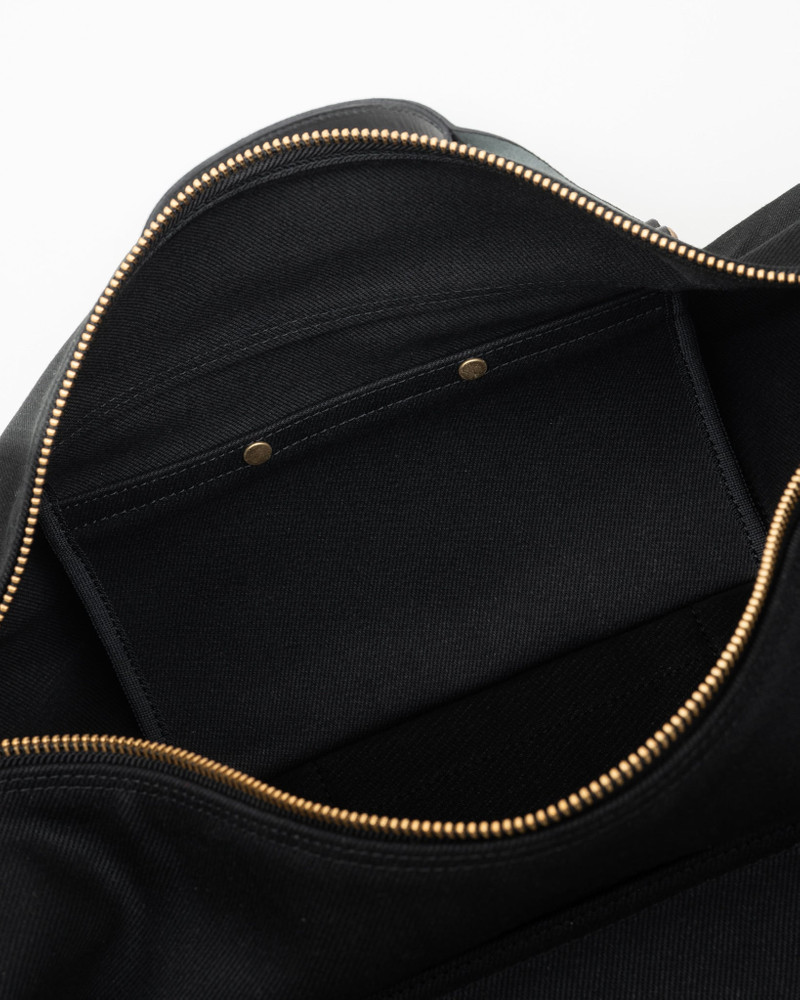 IHE-50-BLK 21OZ DENIM DUFFLE BAG - SUPERBLACK 7