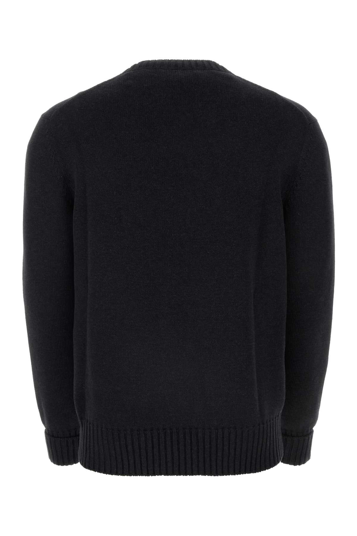 Alexander Mcqueen Men Charcoal Cotton Sweater - 2