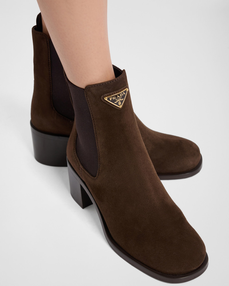 Prada Suede booties outlook