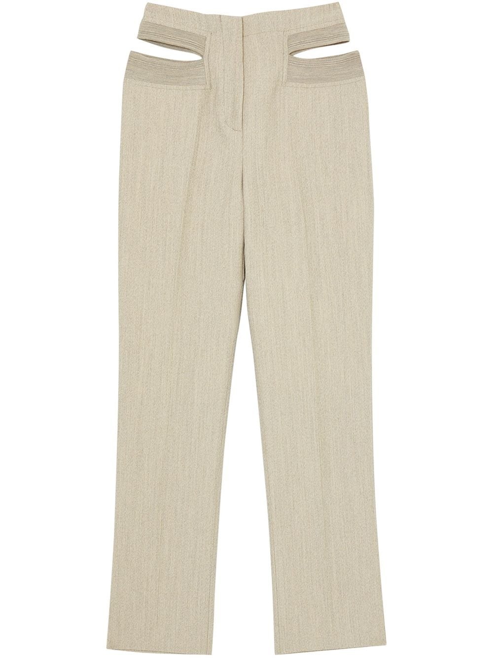 cut-out tailored trousers - 1