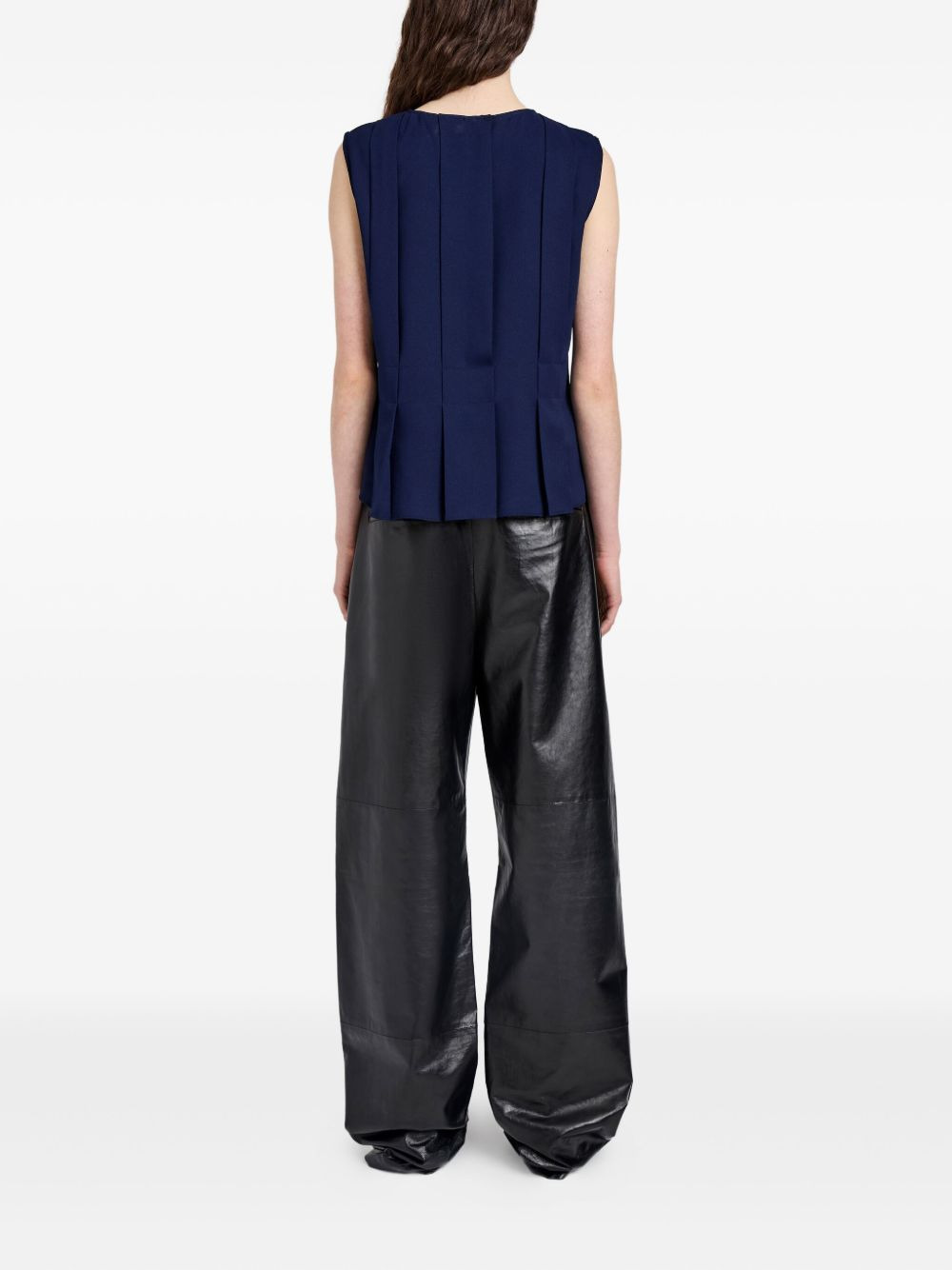 Makayla pleated sleeveless top - 4