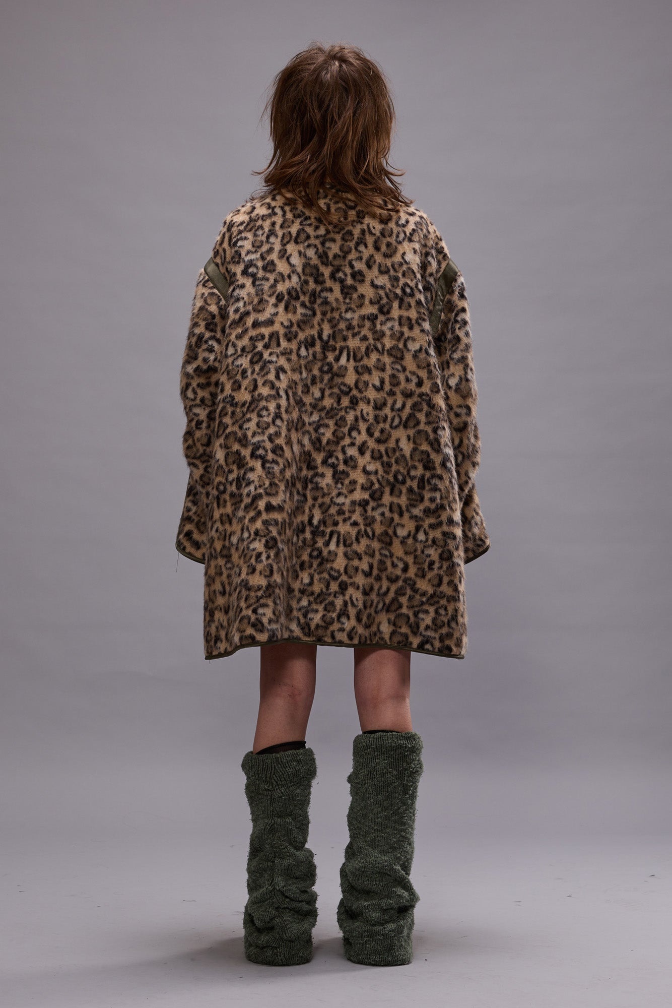 TAPED LINER COAT - WOOLY LEOPARD - 4