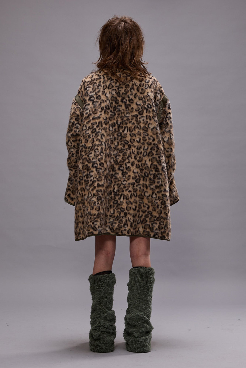 TAPED LINER COAT - WOOLY LEOPARD 4