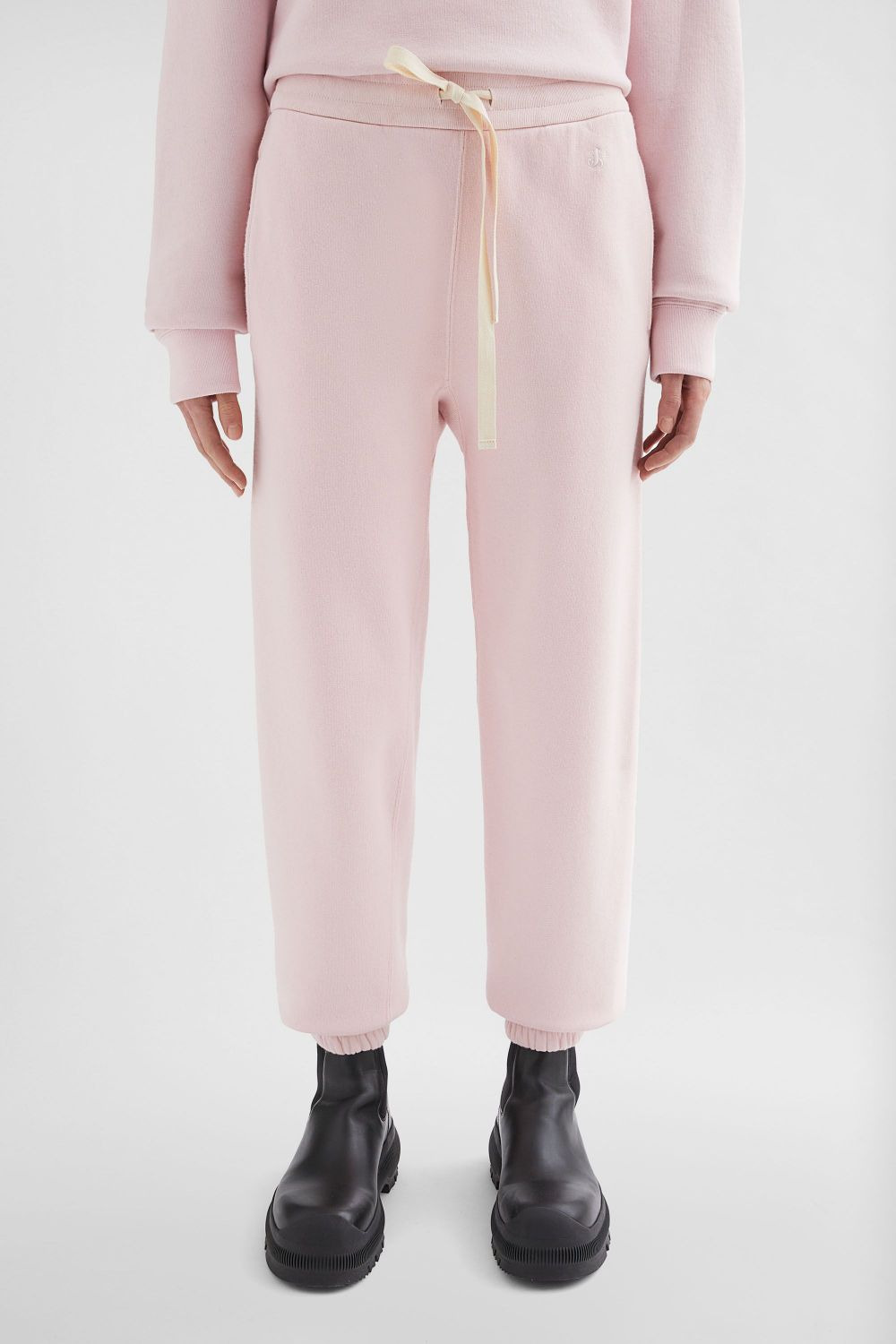 cotton terry track pants - 3