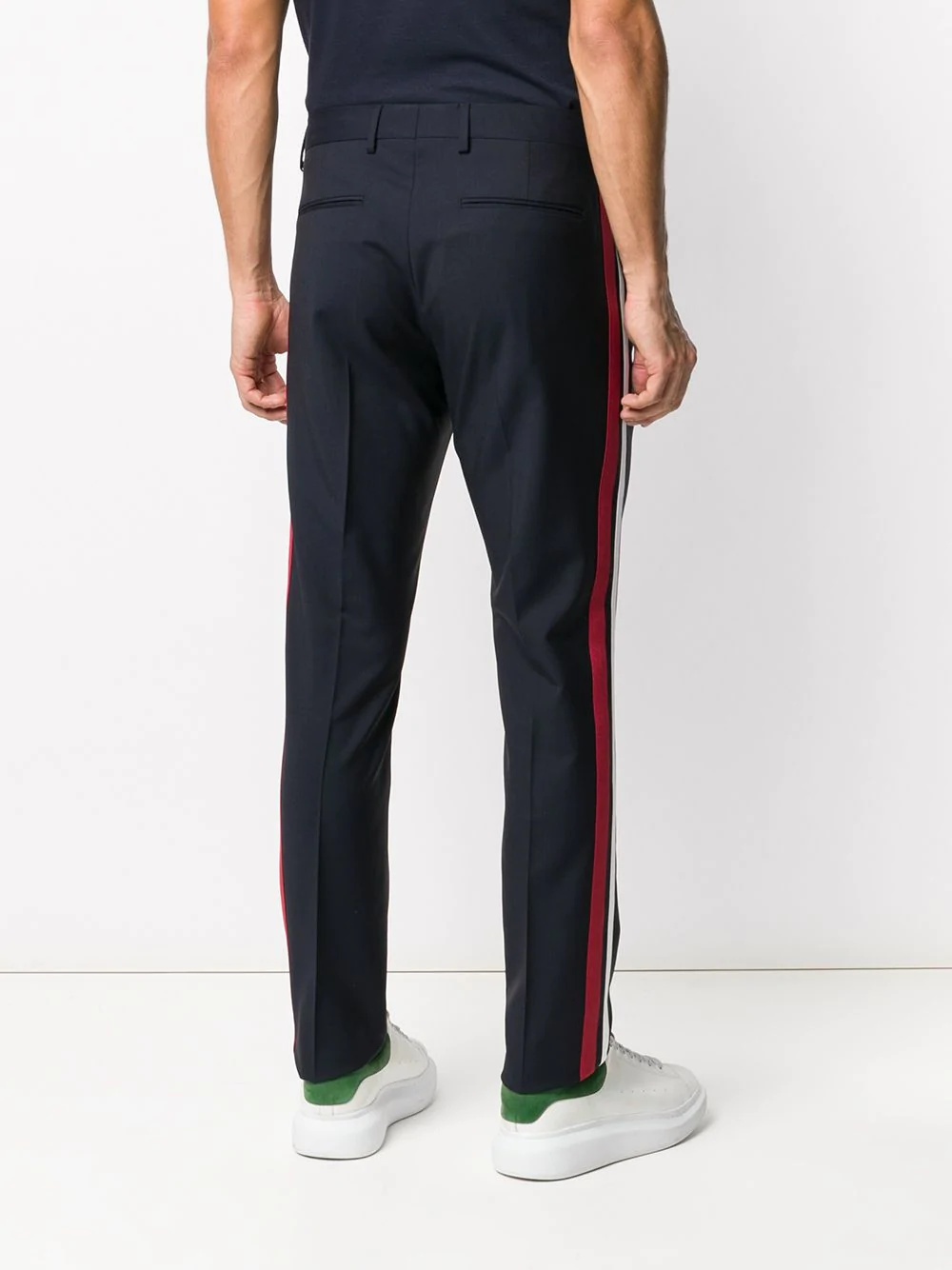 side-stripe tailored trousers - 4