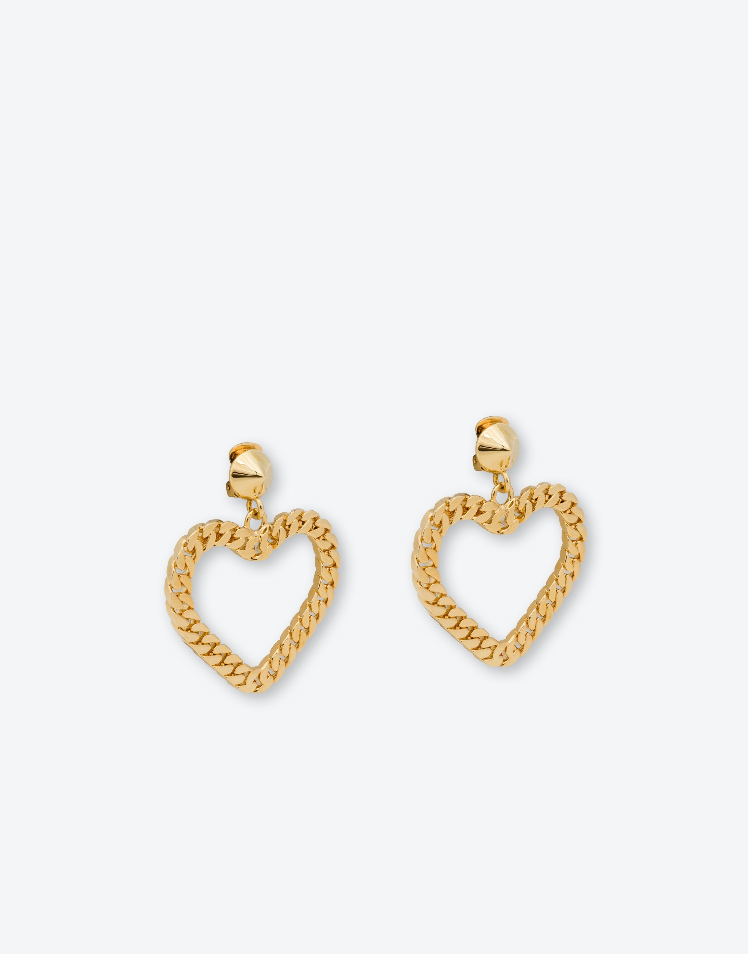 CHAIN HEART EARRINGS - 2