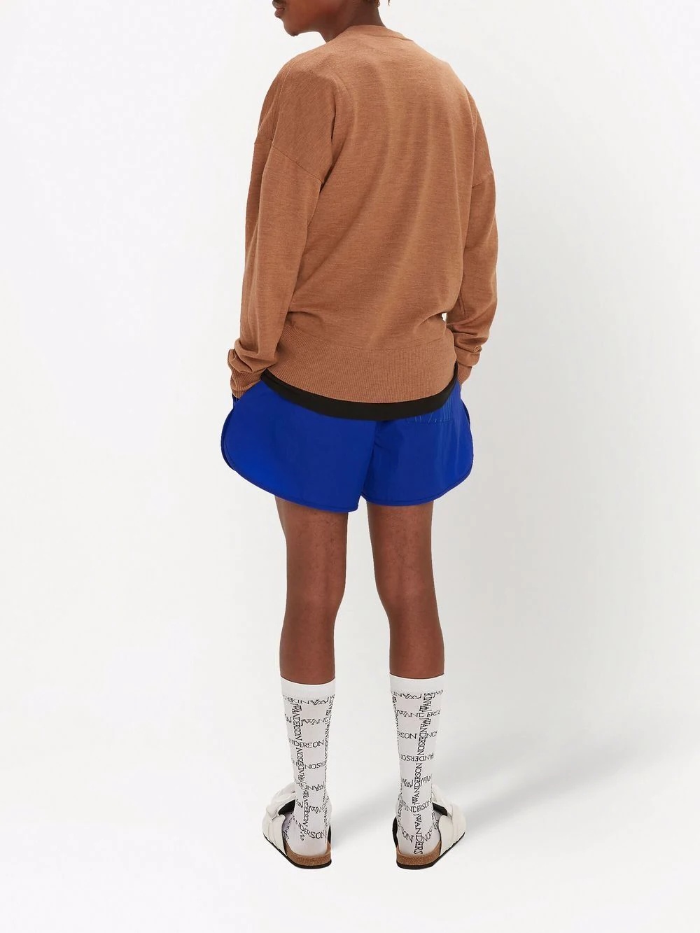 intarsia-logo crew neck jumper - 5