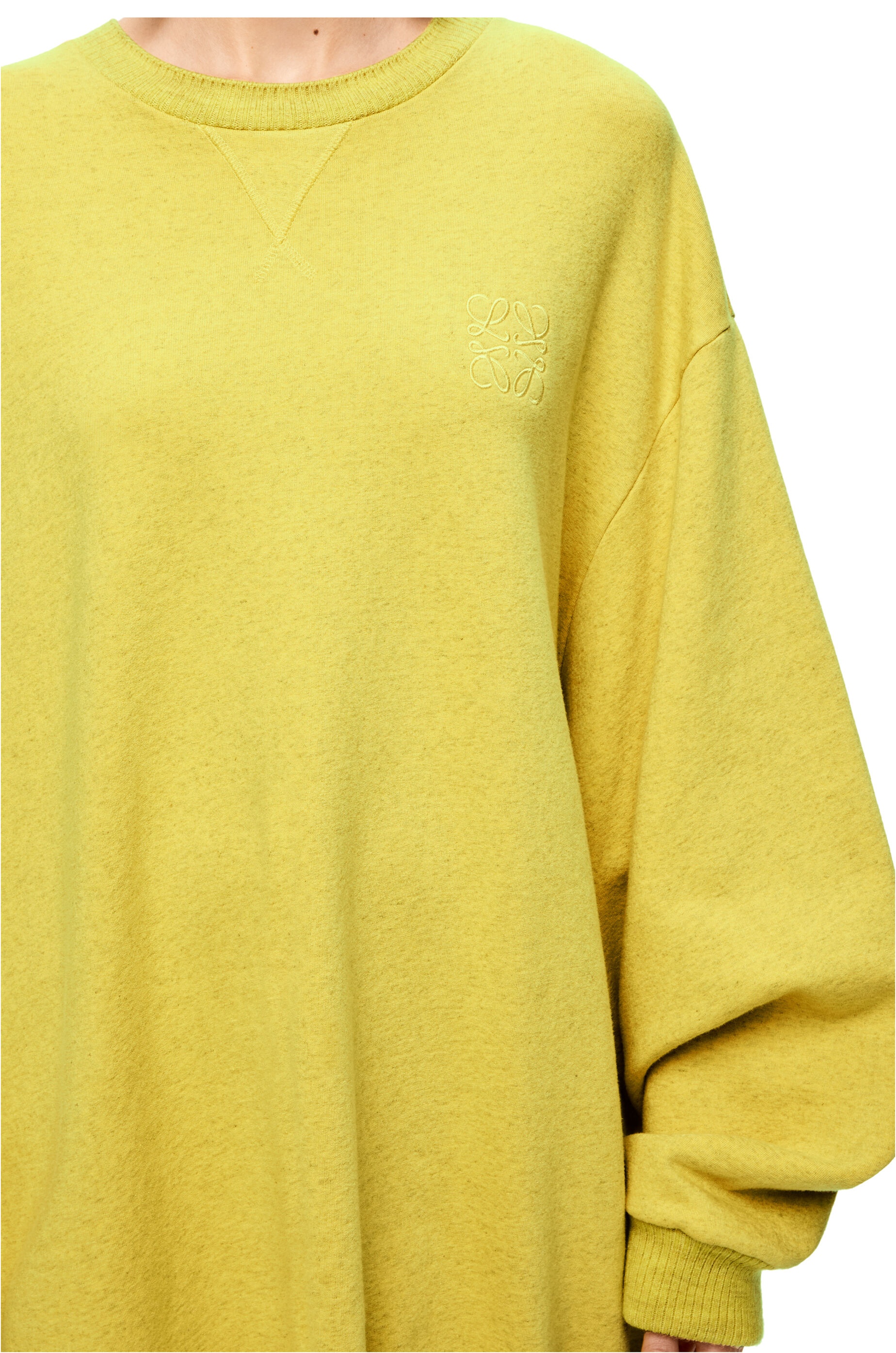 Anagram sweatshirt dress in cotton - 5