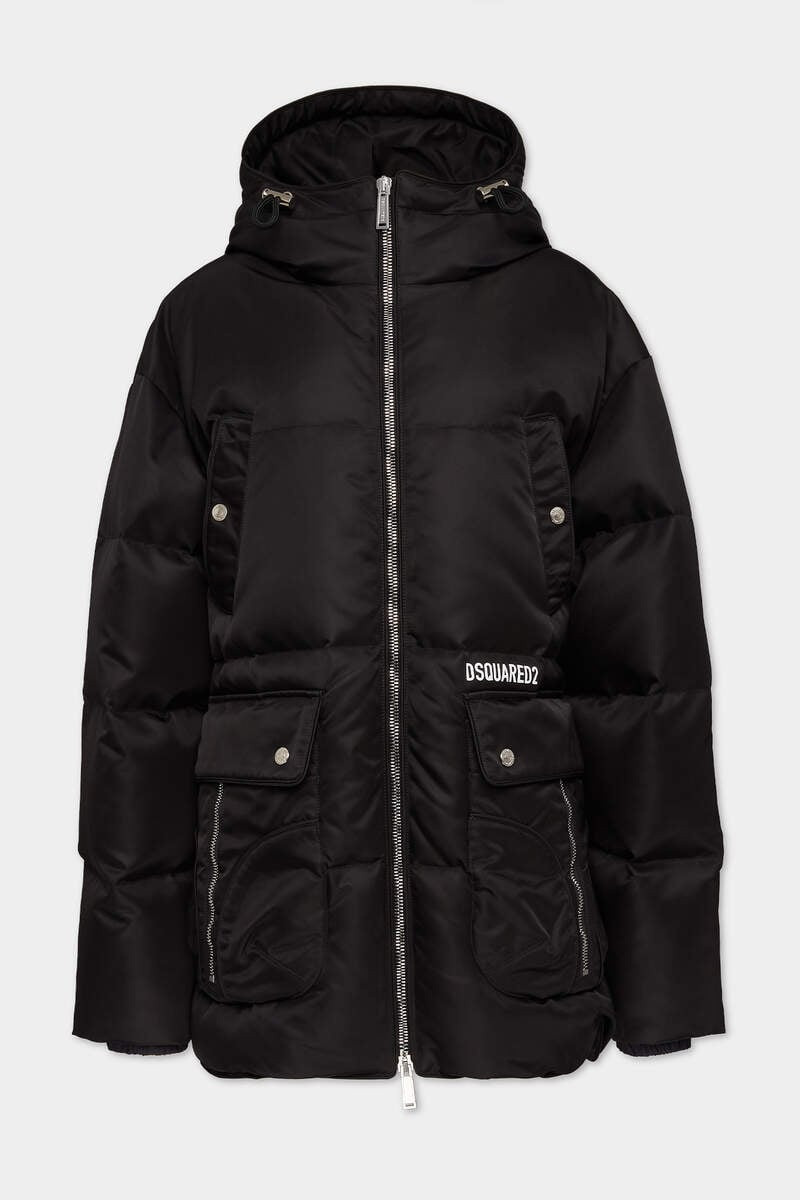 MAXI MULTI-POCKET PARACHUTE PUFF COAT 1