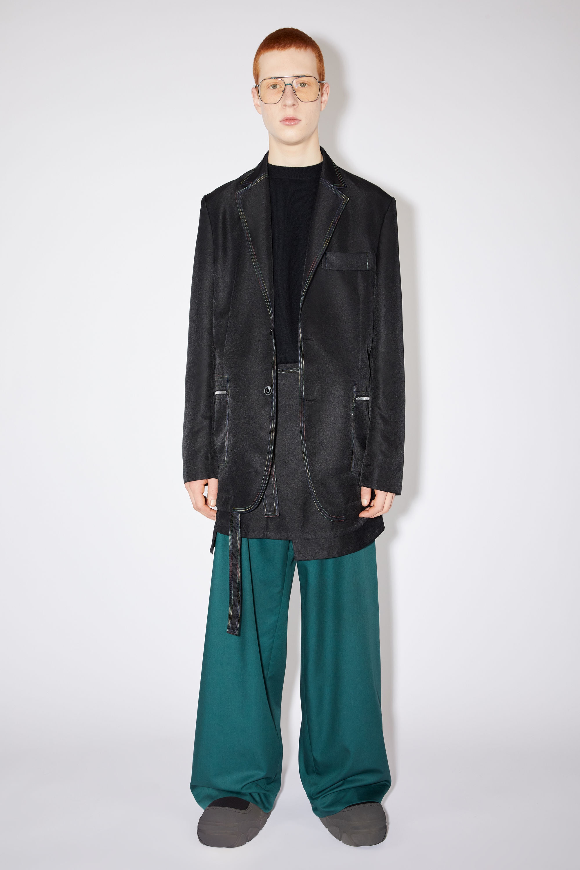Unlined suit jacket - Black - 2