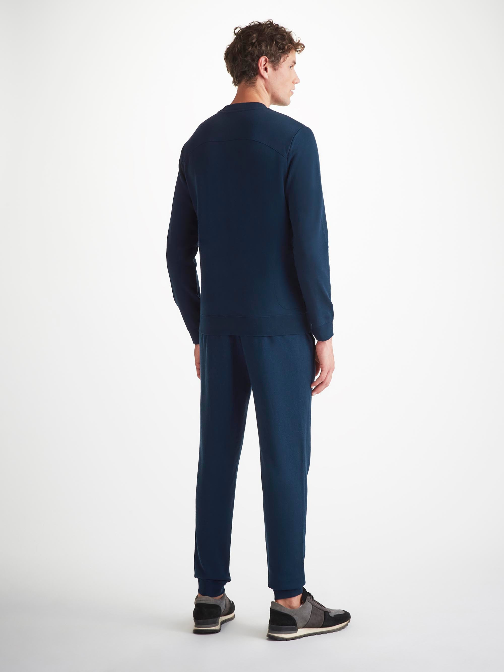 Men's Sweatshirt Quinn Cotton Modal Navy - 4