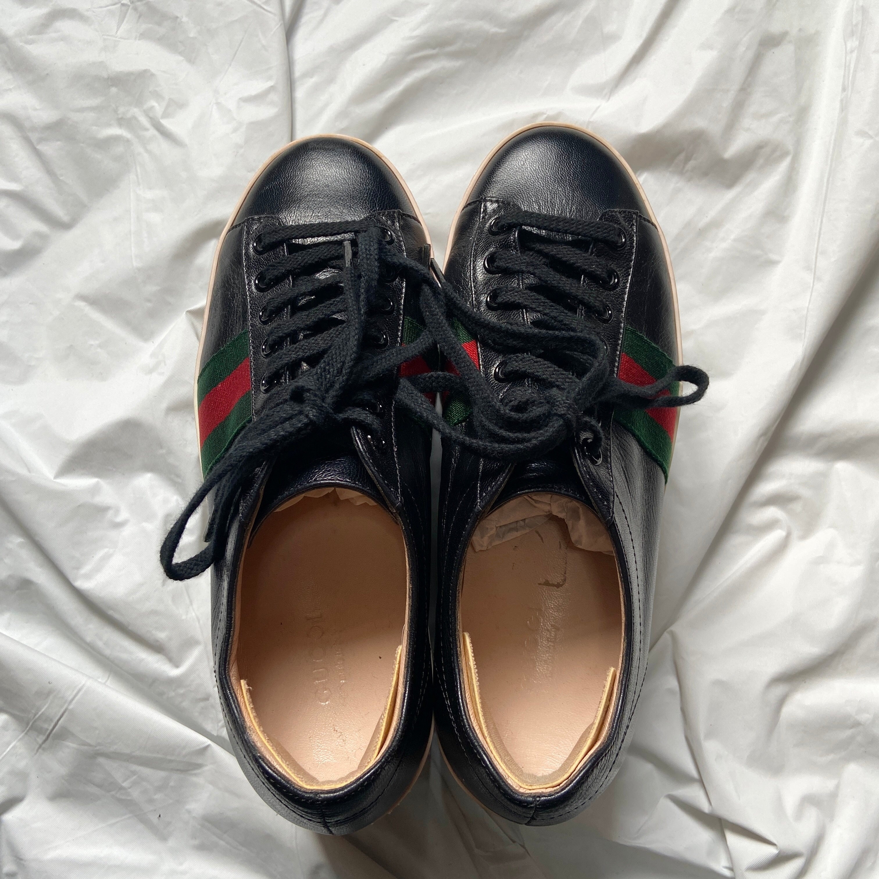 Gucci Peggy black platform ace sneaker 37 - 7