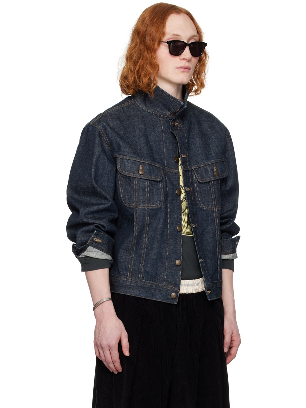 Indigo Contrast Denim Jacket - 2