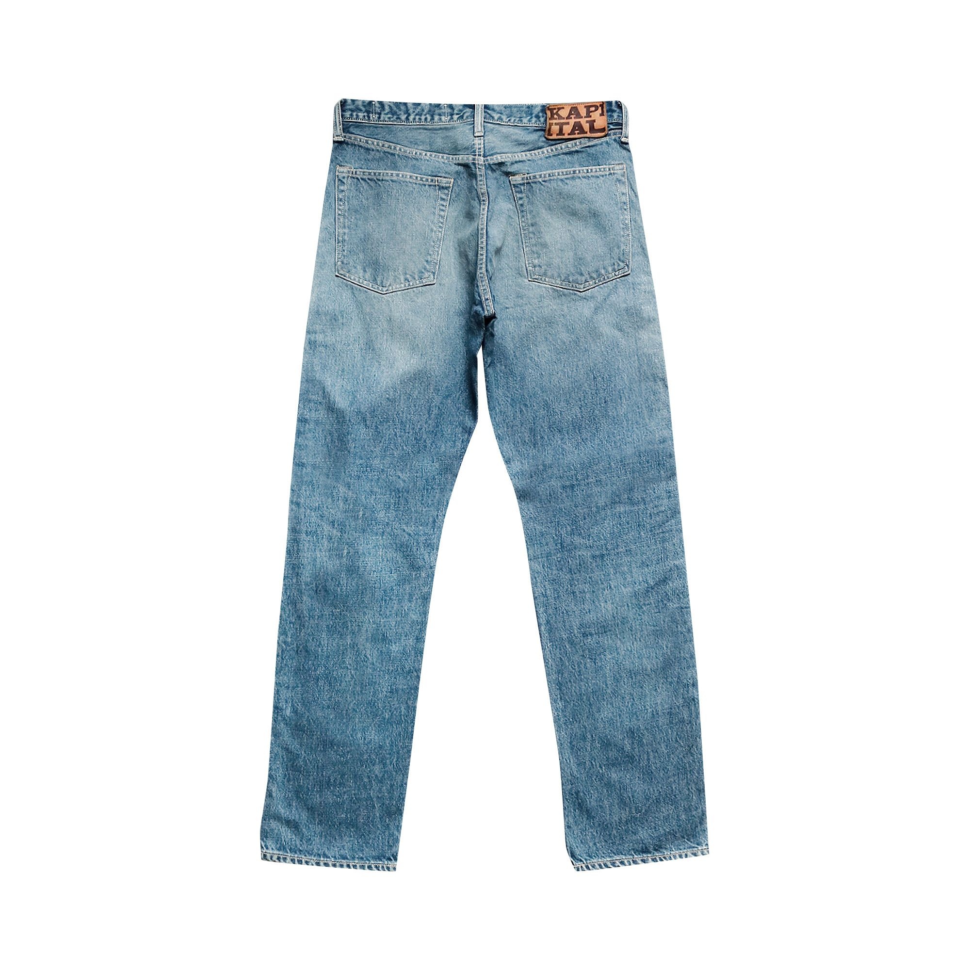 Kapital Monkey Cisco Studs 5 Pocket Denim 'Blue' - 2