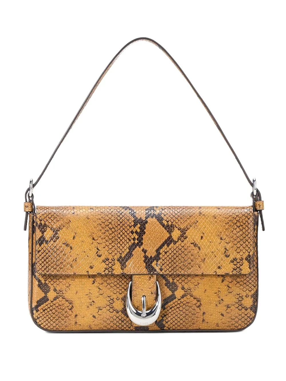 HARLOW snake-print shoulder bag - 1