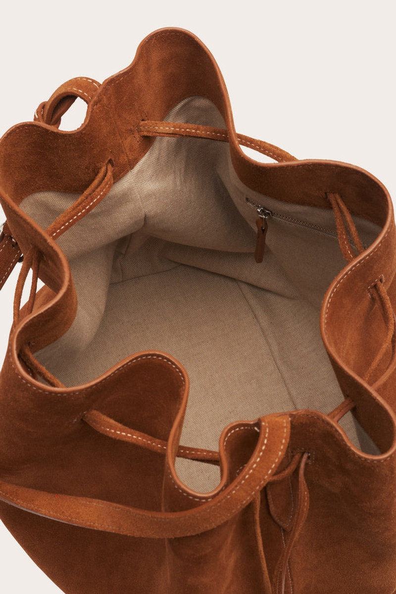 CHARM BUCKET SADDLE BROWN SUEDE 3