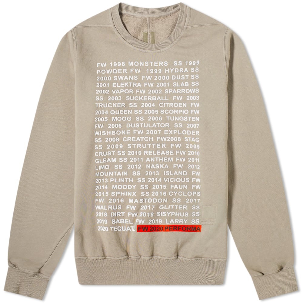 Rick Owens DRKSHDW Season Print Crew Sweat - 1