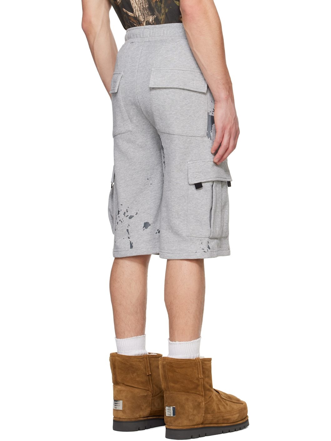 【Praying】Praying AI Logo Shorts Gray 'Praying' AI Logo Shorts by Praying on Sale